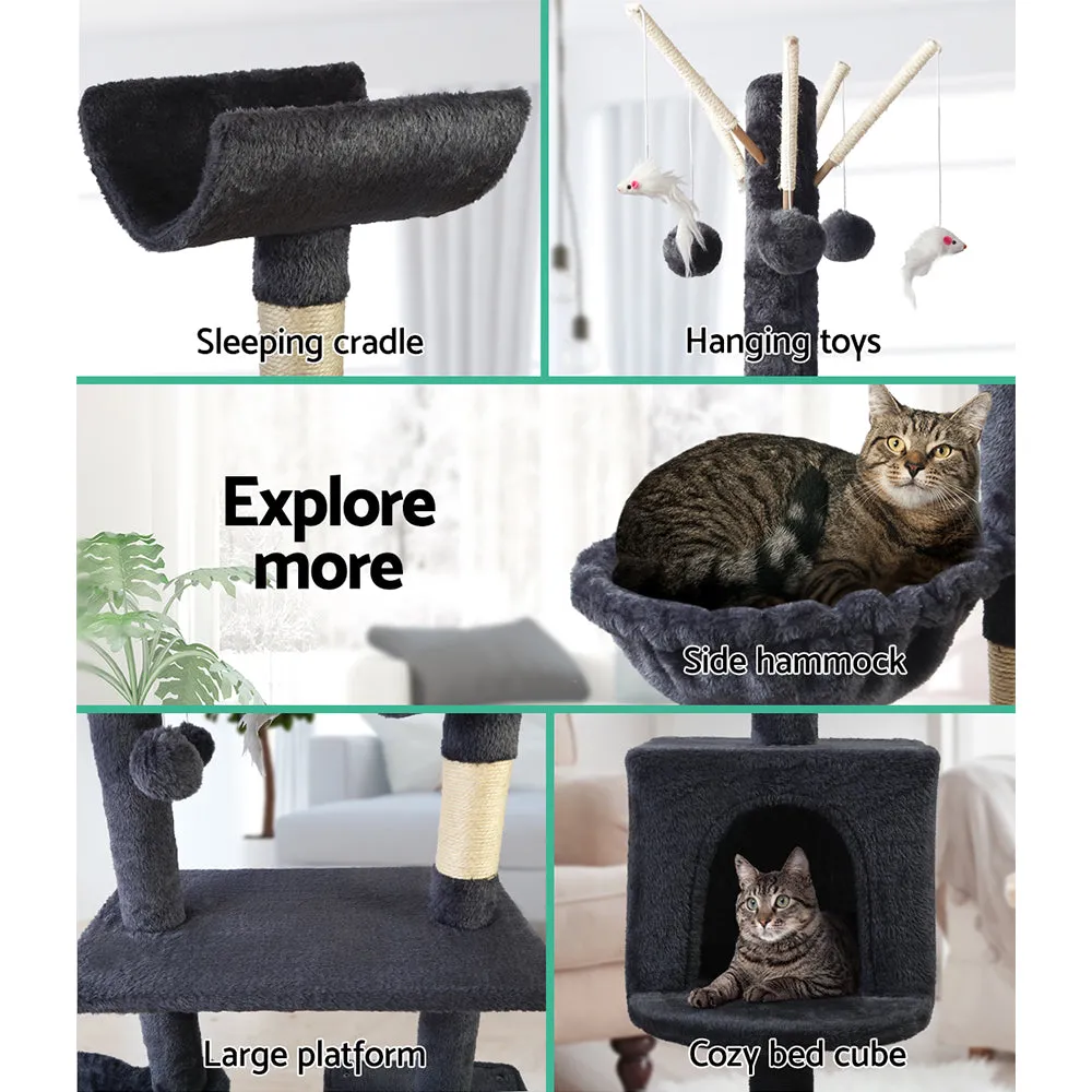 140cm Cat Condo Scratching Post Tower