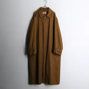 1980-90s rayon cotton gabardine balmacaan coat