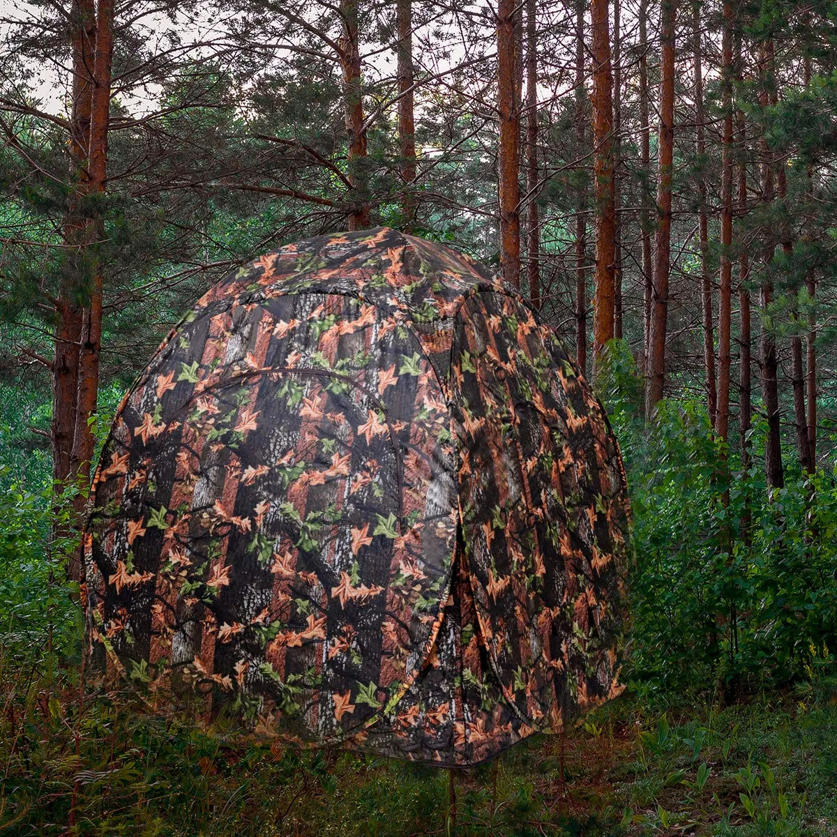 2-3 Person Pop up Ground Blind, Portable Hunting Blind Camo Deer Blinds for Hunting