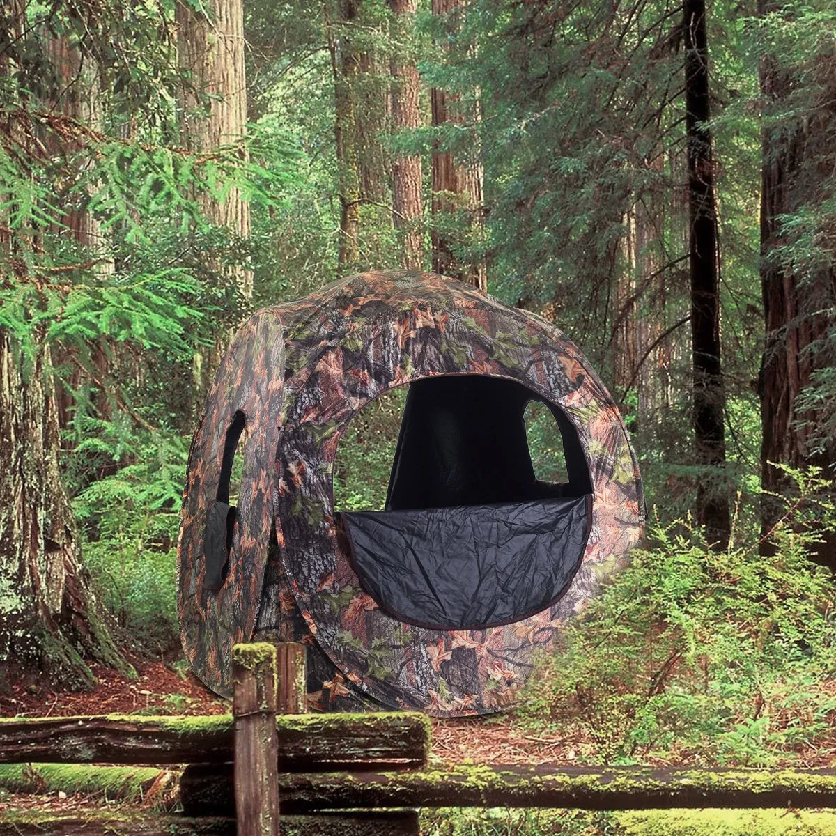 2-3 Person Pop up Ground Blind, Portable Hunting Blind Camo Deer Blinds for Hunting