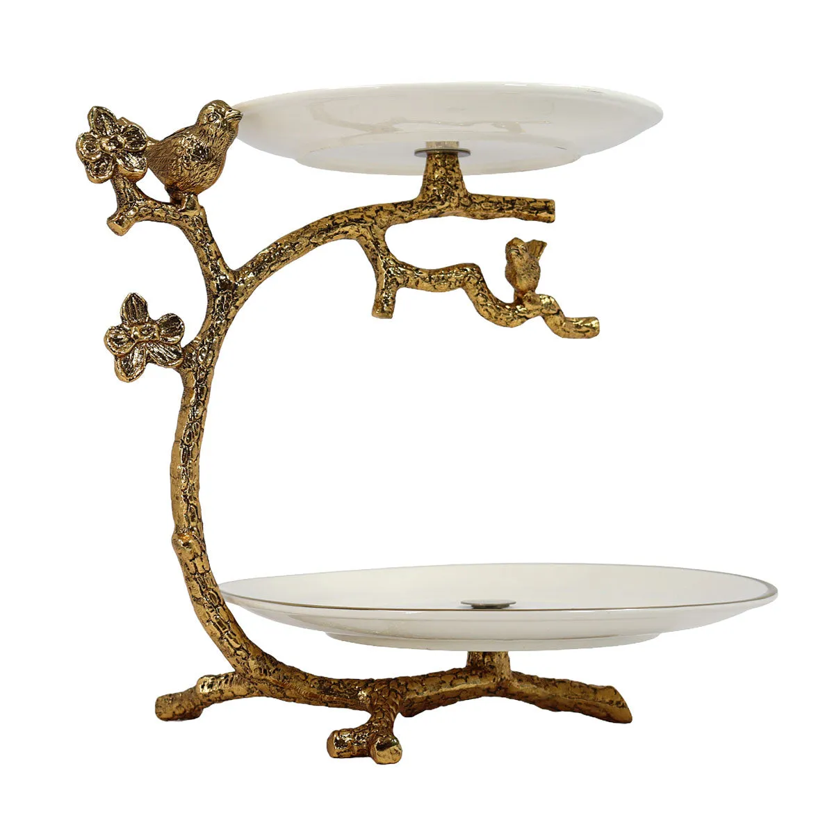 2-Layer Cake Stand Golden