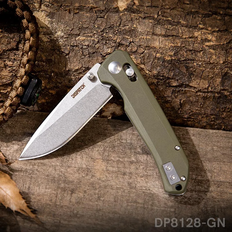 4.65 Inches Folding Pocket Knife Axis Lock with D2 Blade and Non-Slip G10 Handle