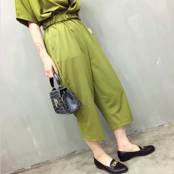 Abbey Silky Two Piece Jumpsuit-Khaki