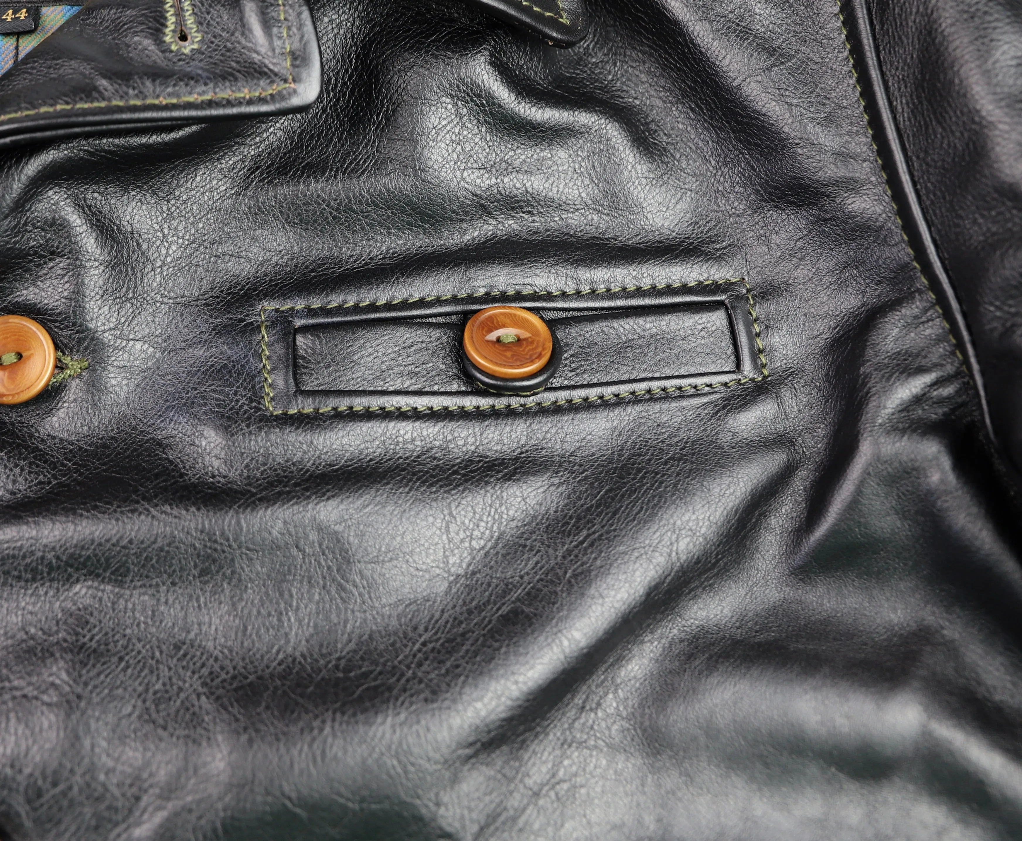 Aero Maxwell, size 44, Blackened Brown Vicenza Horsehide