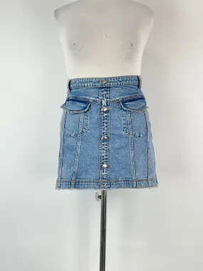 Aje Arlow Blue Denim Mini Skirt - AU12