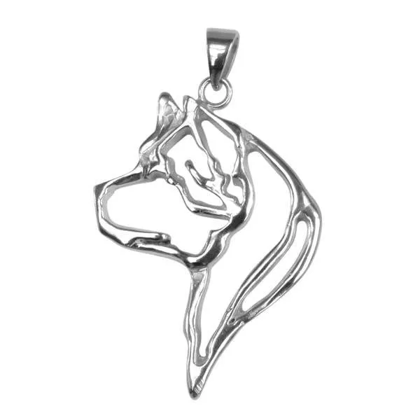 Akita Sterling Silver Cut Out Pendants