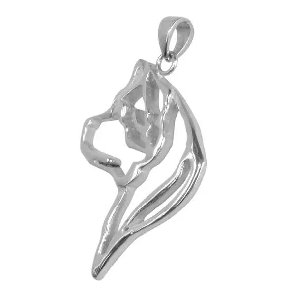 Akita Sterling Silver Cut Out Pendants