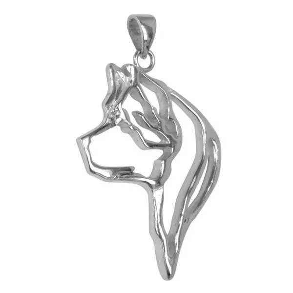 Akita Sterling Silver Cut Out Pendants