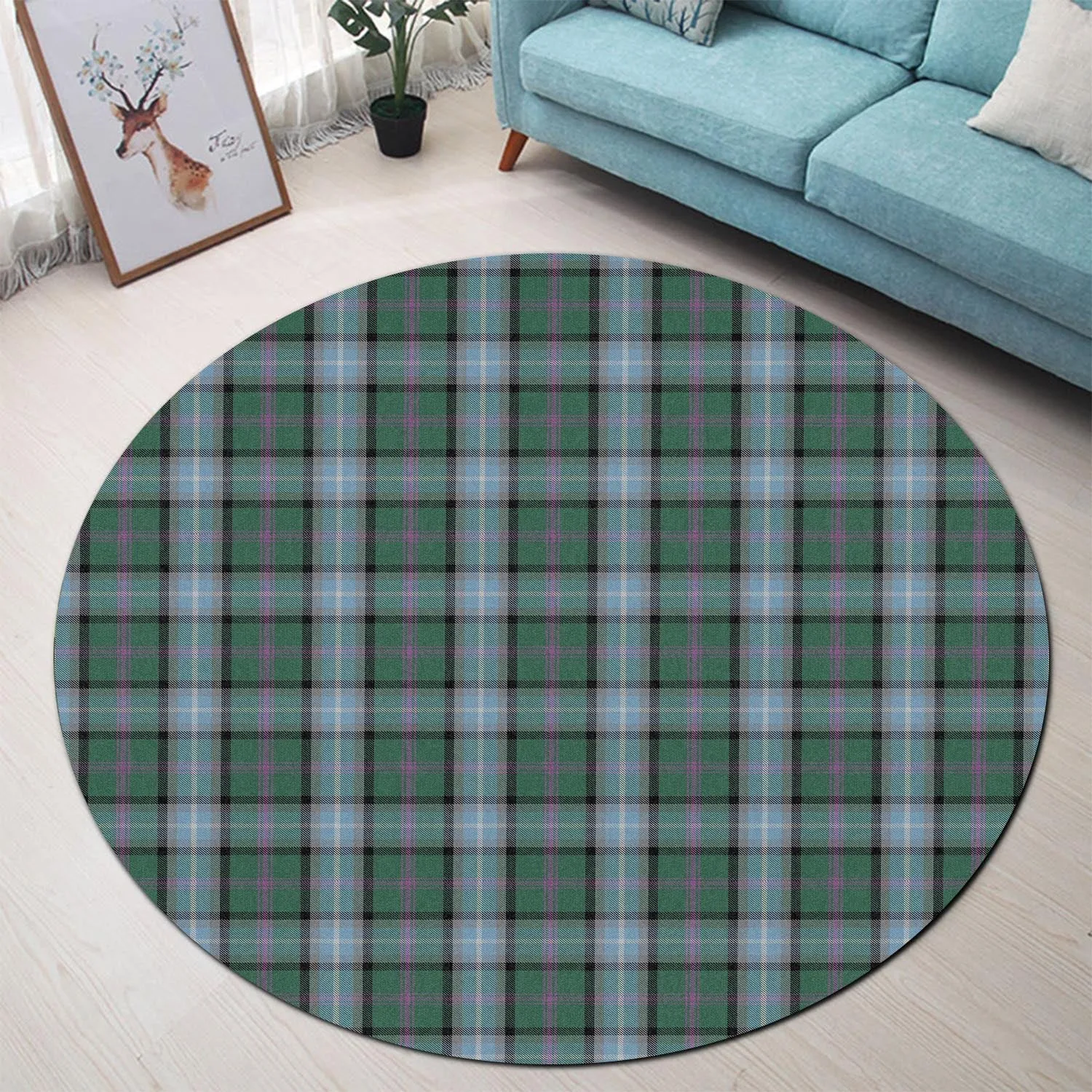 Alexander of Menstry Hunting Tartan Round Rug