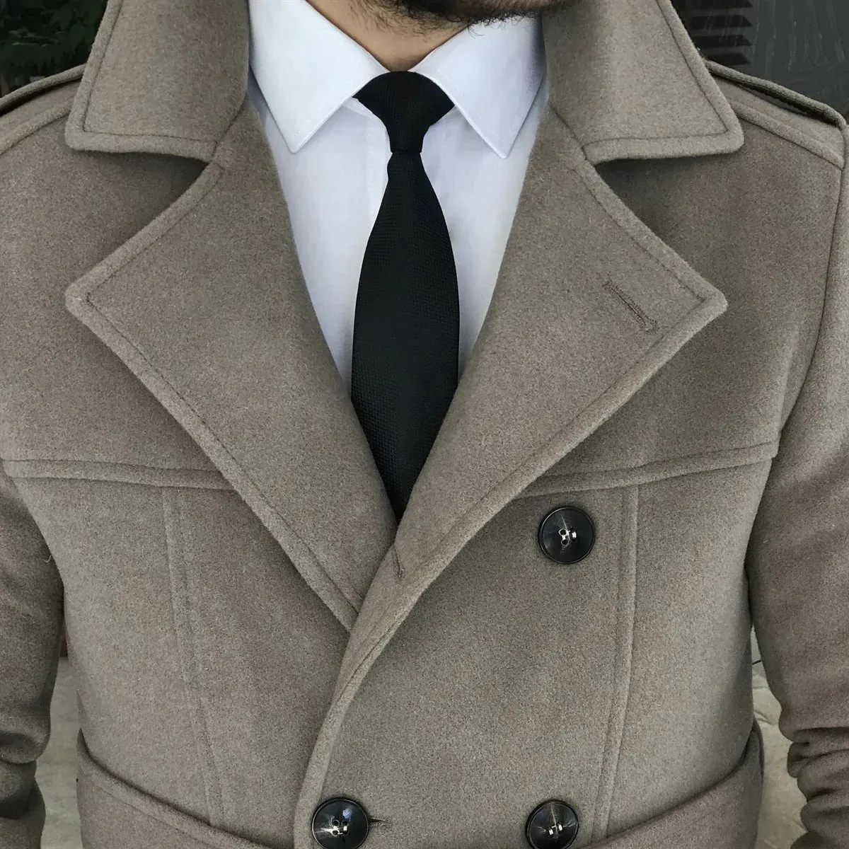 Arctic Vizon Double Breasted Over Coat by ITALIAN VEGA®