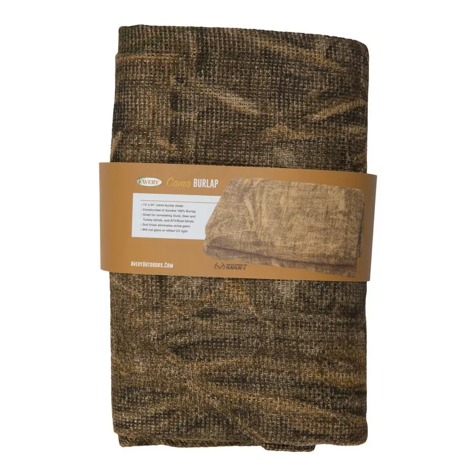 Avery  12" Camo Burlap Fabric