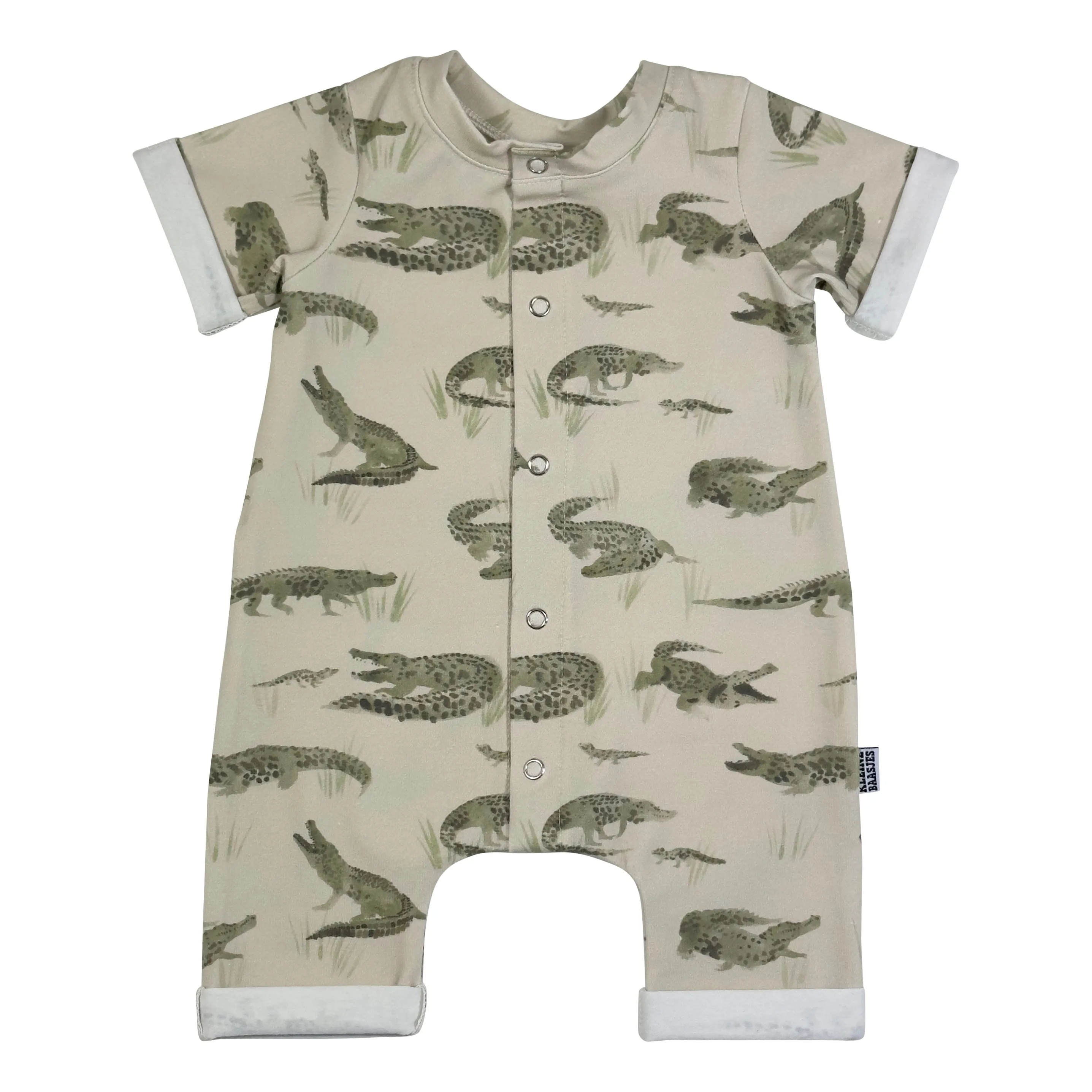 Baby Zomer Jumpsuit Groen Krokodil