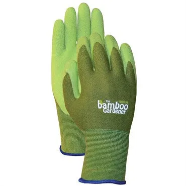 Bamboo Rubber Md Green Glove