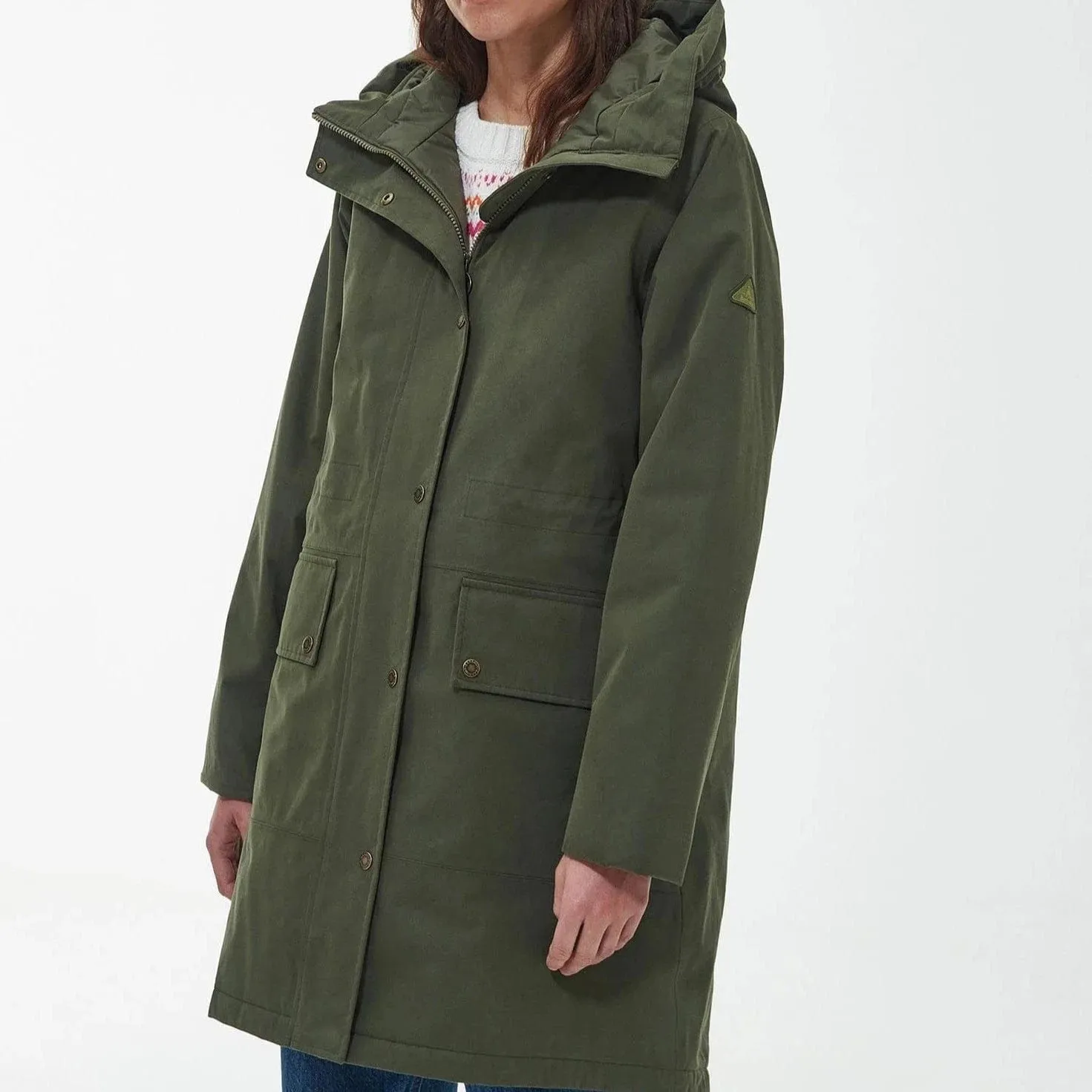 Barbour Mersea Waterproof Jacket in Olive