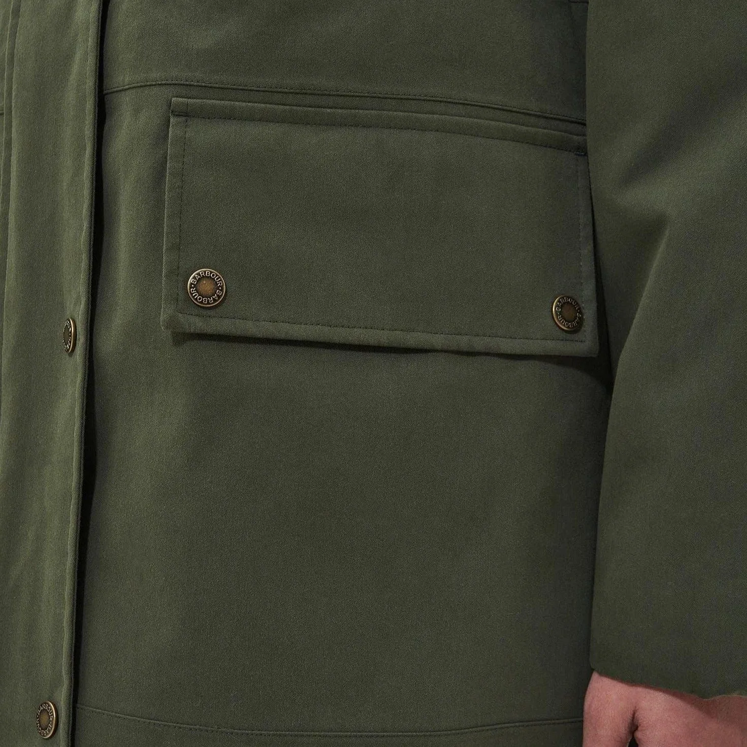 Barbour Mersea Waterproof Jacket in Olive