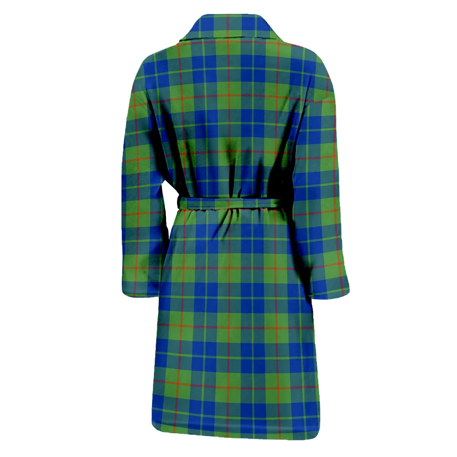 Barclay Hunting Ancient Tartan Bathrobe with Family Crest