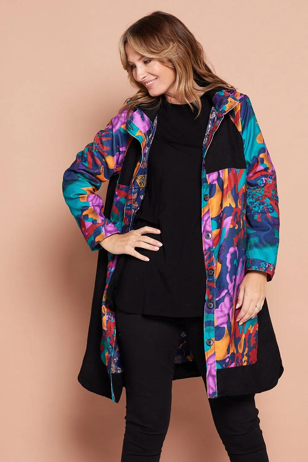 Bicheno Corduroy Coat - Colour Burst