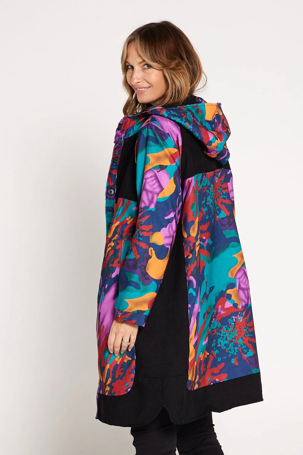 Bicheno Corduroy Coat - Colour Burst