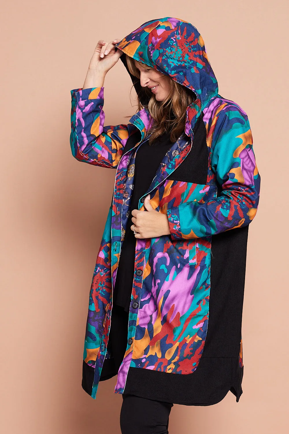 Bicheno Corduroy Coat - Colour Burst