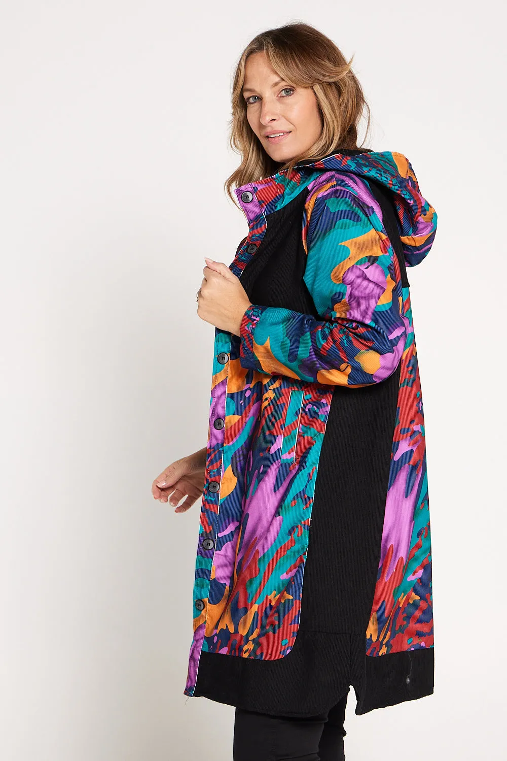 Bicheno Corduroy Coat - Colour Burst