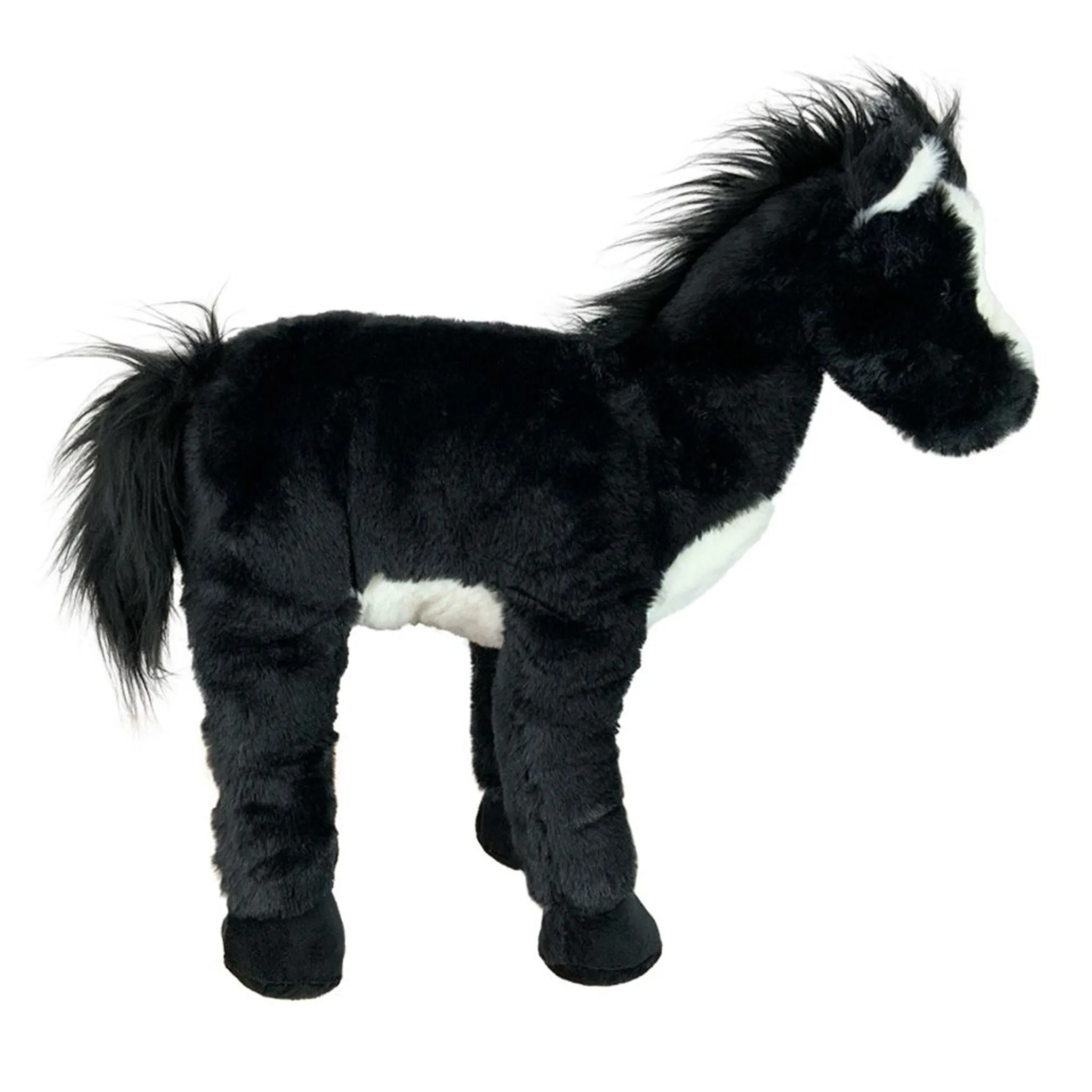 Black & White Plush Horse