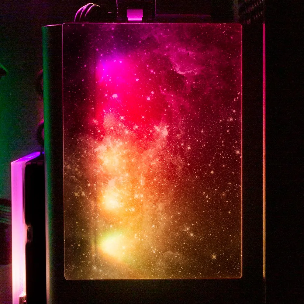 Black Space RGB SSD Cover Vertical