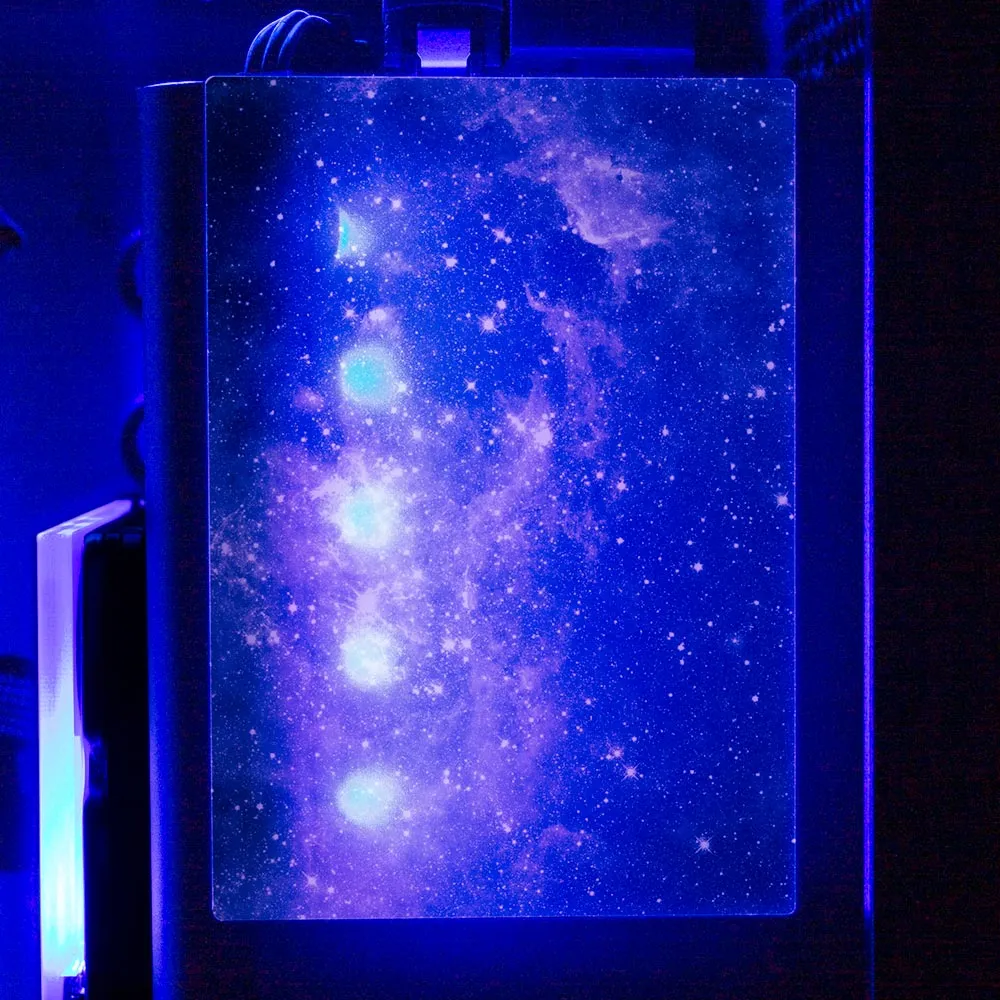 Black Space RGB SSD Cover Vertical