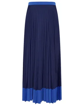 Blue Peyton Pleated Skirt