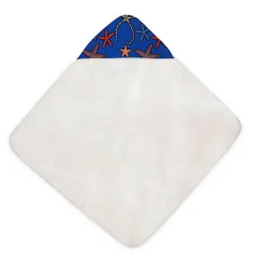 Blue Starfish Hooded Baby Towel