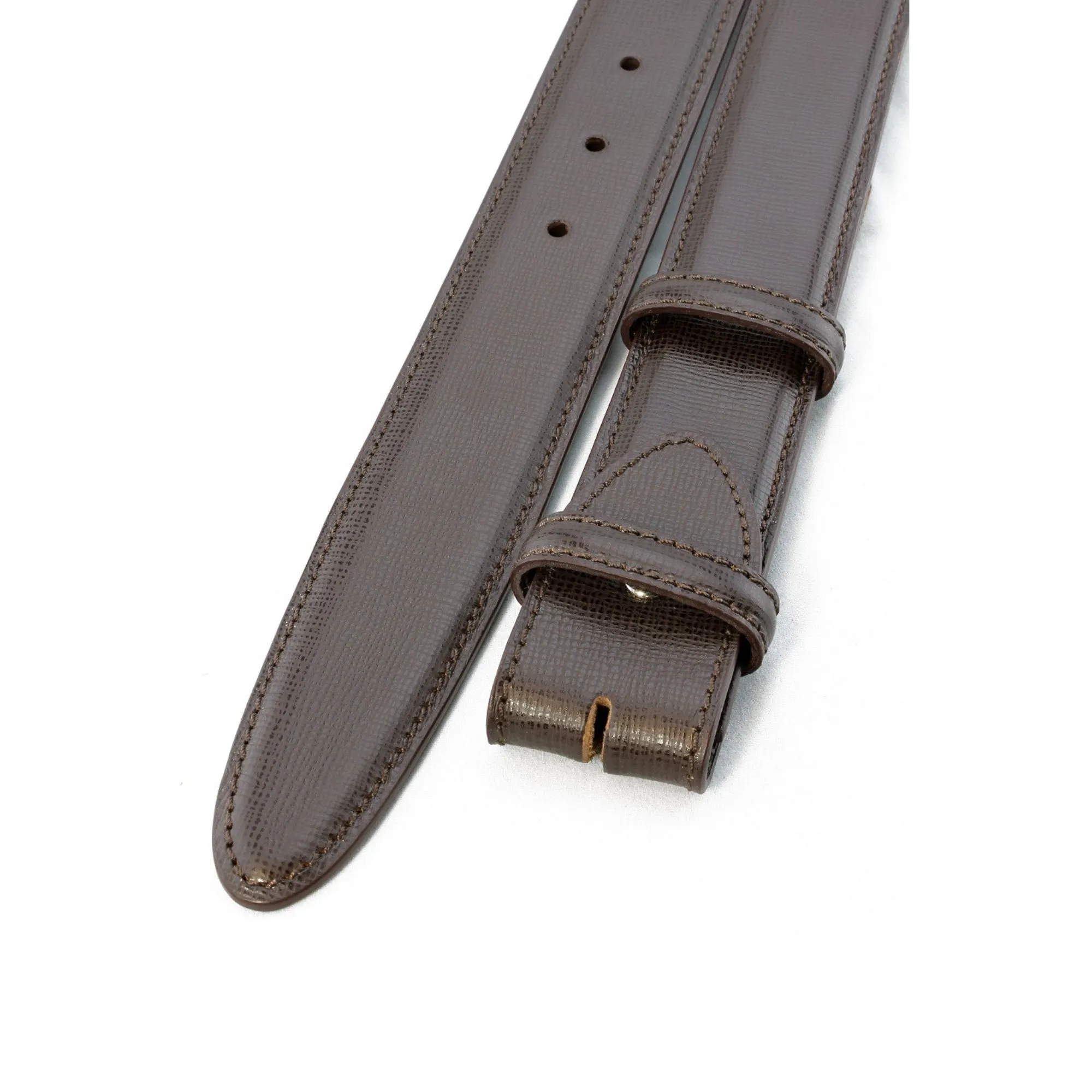 Bogart Saffiano Texture Belt Strap