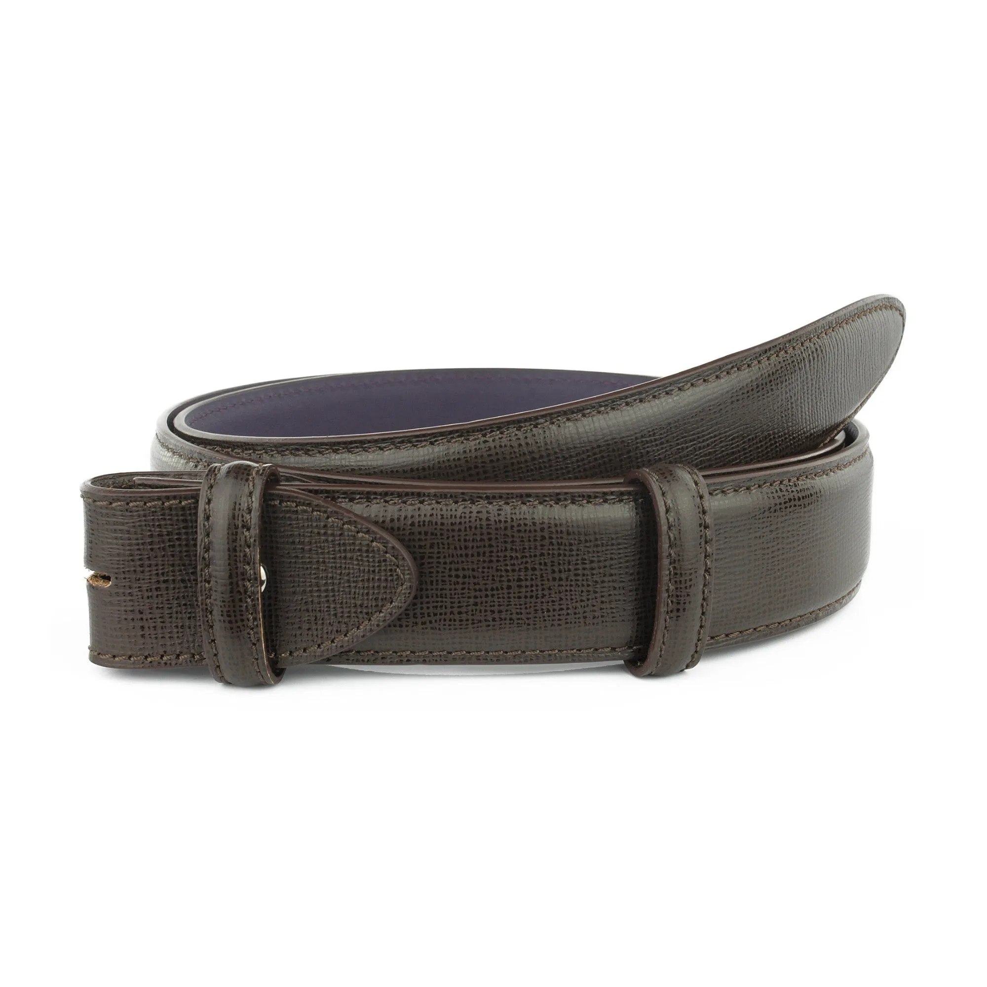 Bogart Saffiano Texture Belt Strap