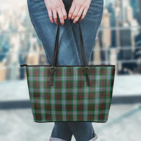 Brodie Hunting Tartan Leather Tote Bag