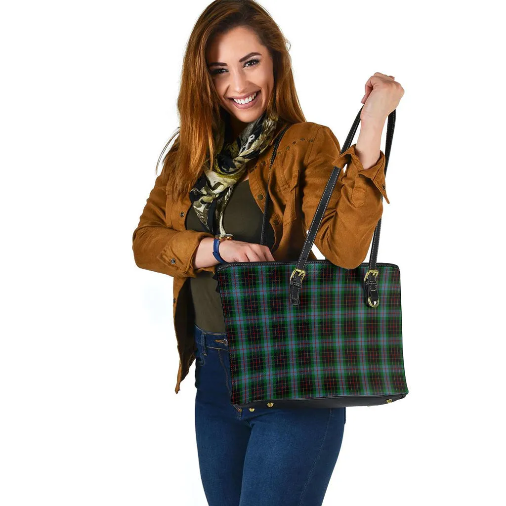 Brodie Hunting Tartan Leather Tote Bag