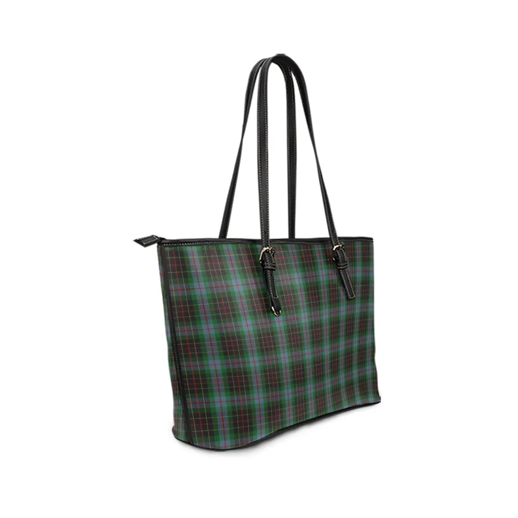 Brodie Hunting Tartan Leather Tote Bag