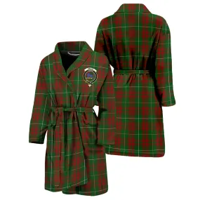 Bruce Hunting Tartan Bathrobe with Family Crest