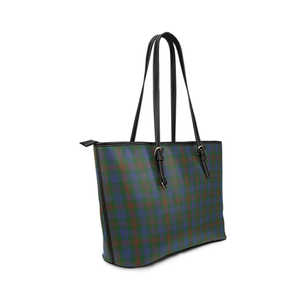 Buchanan Hunting Tartan Leather Tote Bag