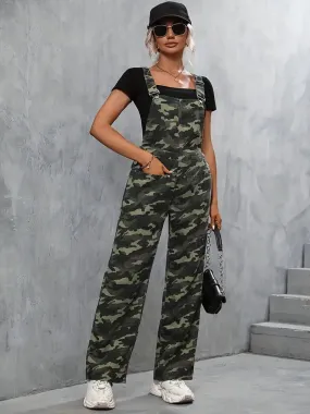 Camouflage Print Jumpsuit