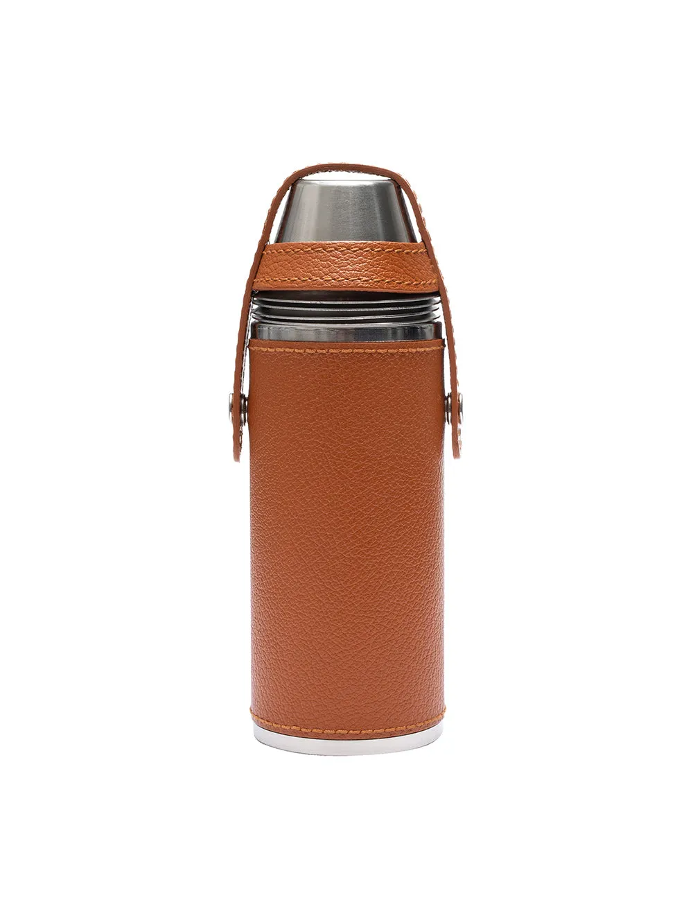 Capra 8oz Hunter Flask With 4 Cups Tan