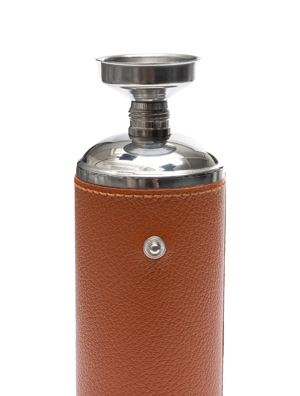 Capra 8oz Hunter Flask With 4 Cups Tan