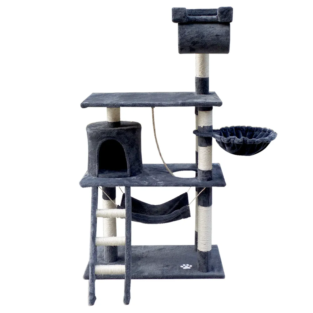 Cat Scratching Post Tree 141 cm Scratcher Tower