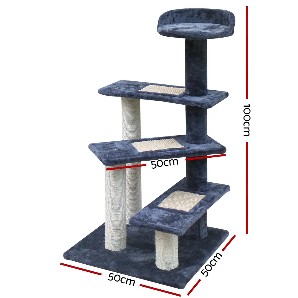 Cat Tree 100cm Scratching Post Tower Condo