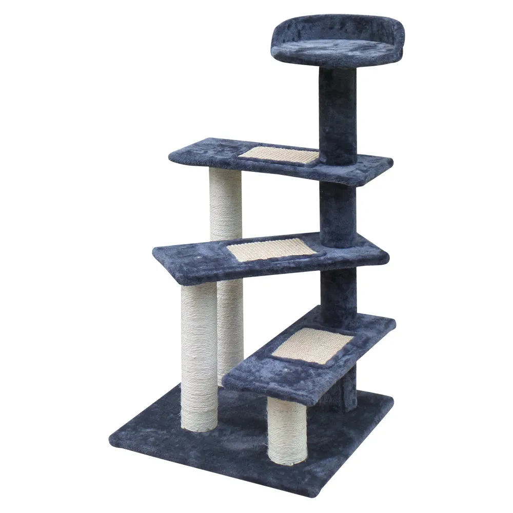 Cat Tree 100cm Trees Scratching Post Scratcher Tower Condo House Furniture Wood Steps