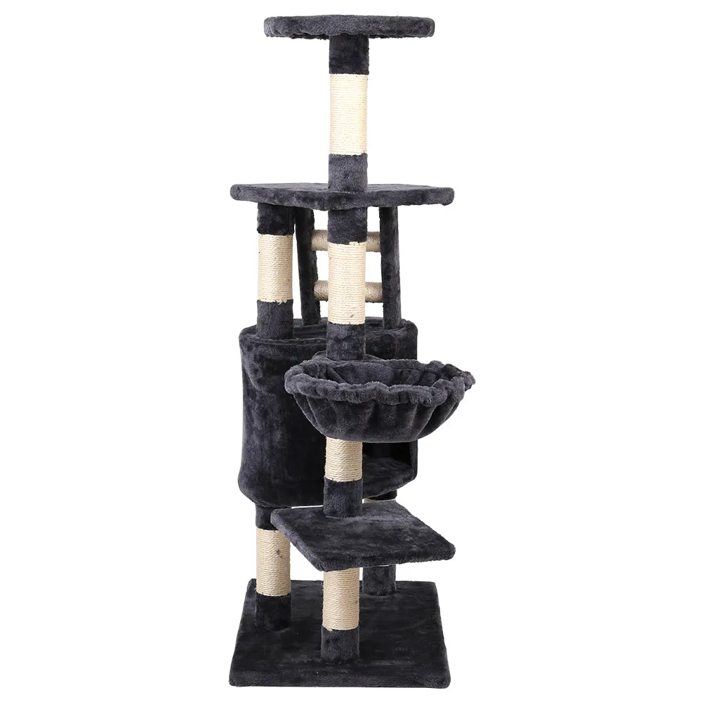 Cat Tree 120cm Trees Scratching Post Scratcher Tower Condo House Furniture Wood Multi Level