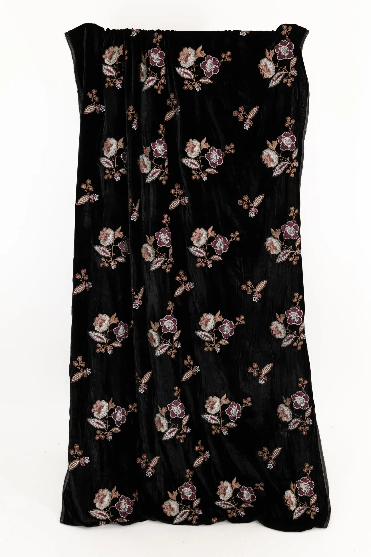 Cecelia Embroidered Velvet Woven