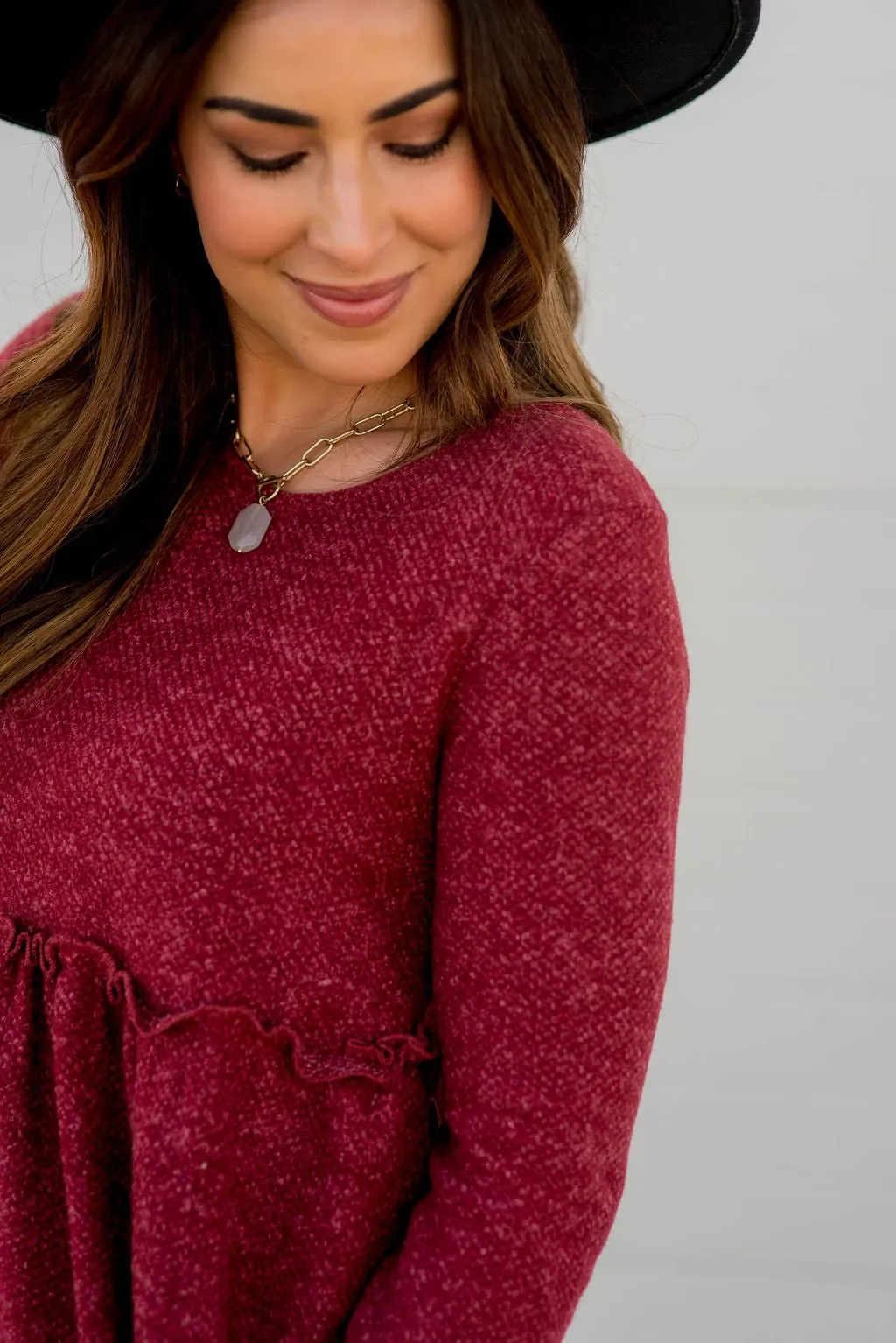 Cinched Sweater Tee