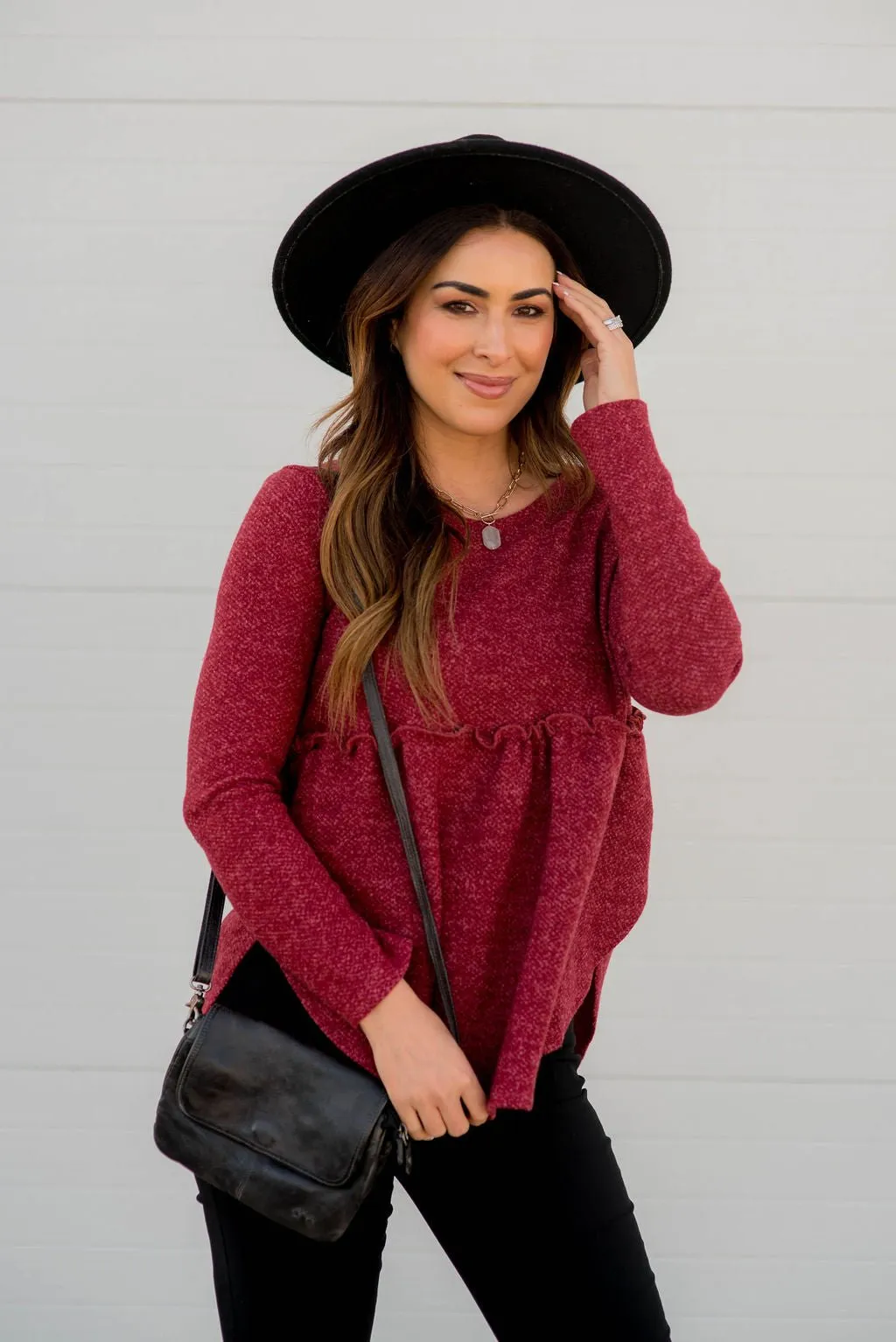 Cinched Sweater Tee