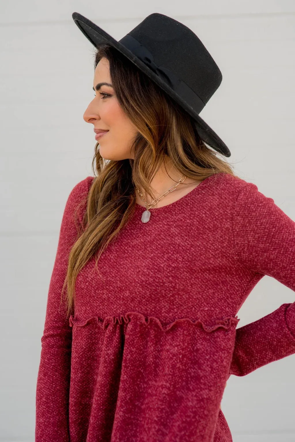 Cinched Sweater Tee