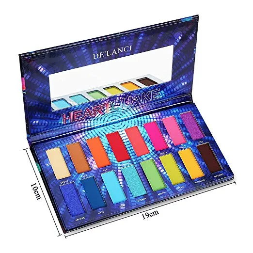 DE'LANCI 16 Bright Color Eyeshadow Palette( mirror cracked )