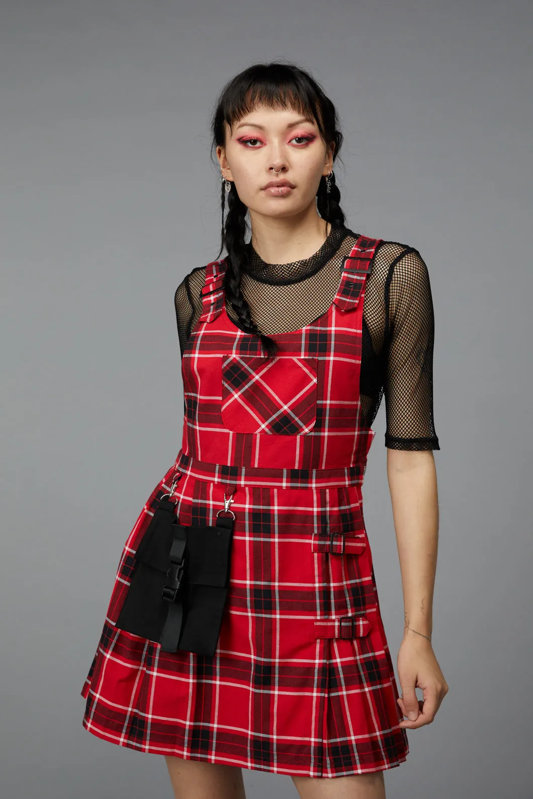 Demonic Tartan Pinafore