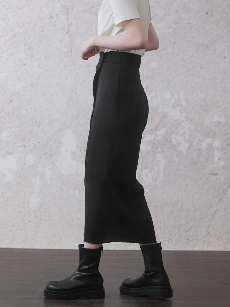 Drape Mid-Length Wrap Skirt